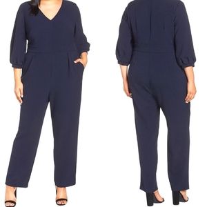 Eliza J Navy Blue Jumpsuit